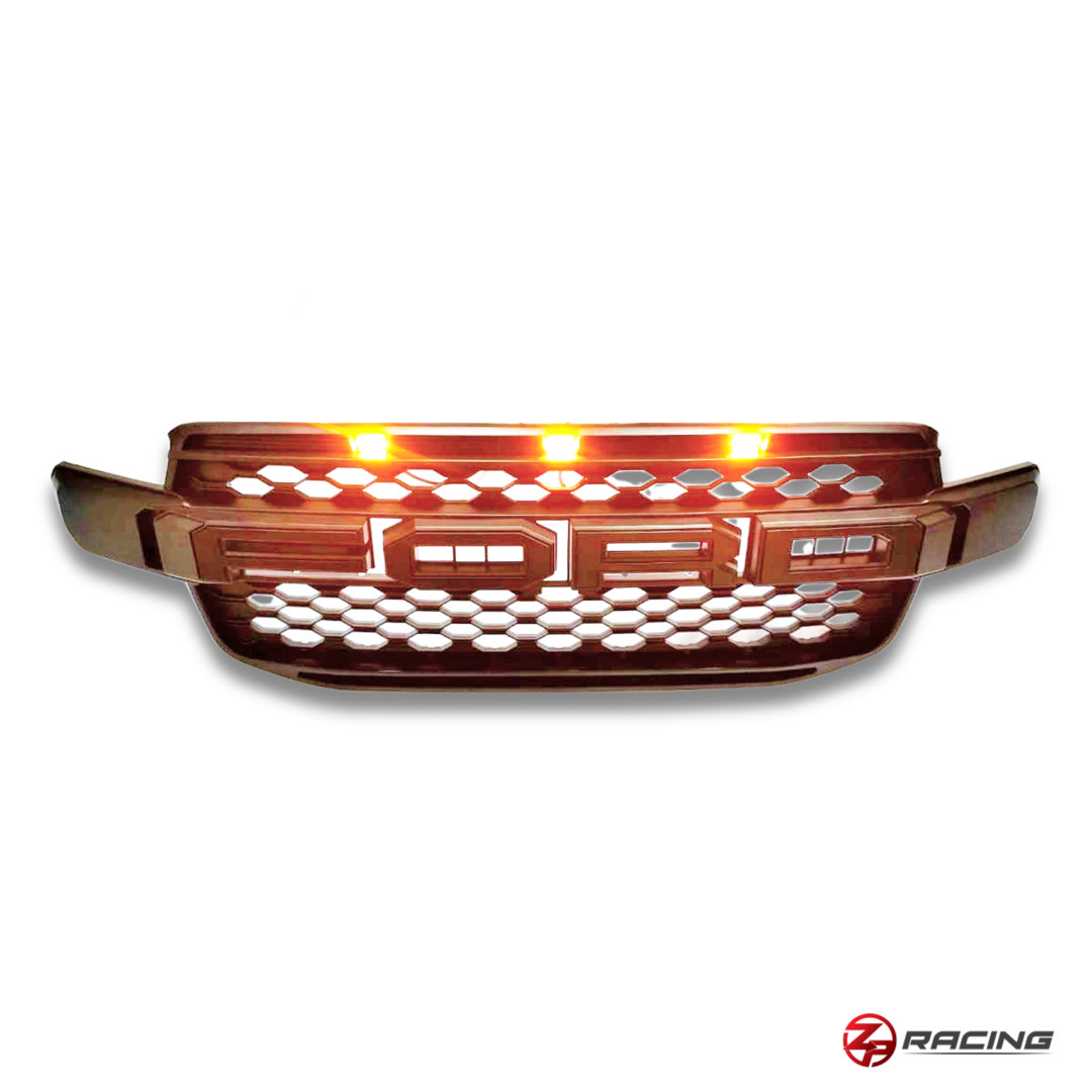 กระจังหน้า Next-Gen Ranger ฟอร์ดเรนเจอร์ รุ่น F-150 Raptor style มีไฟ LED