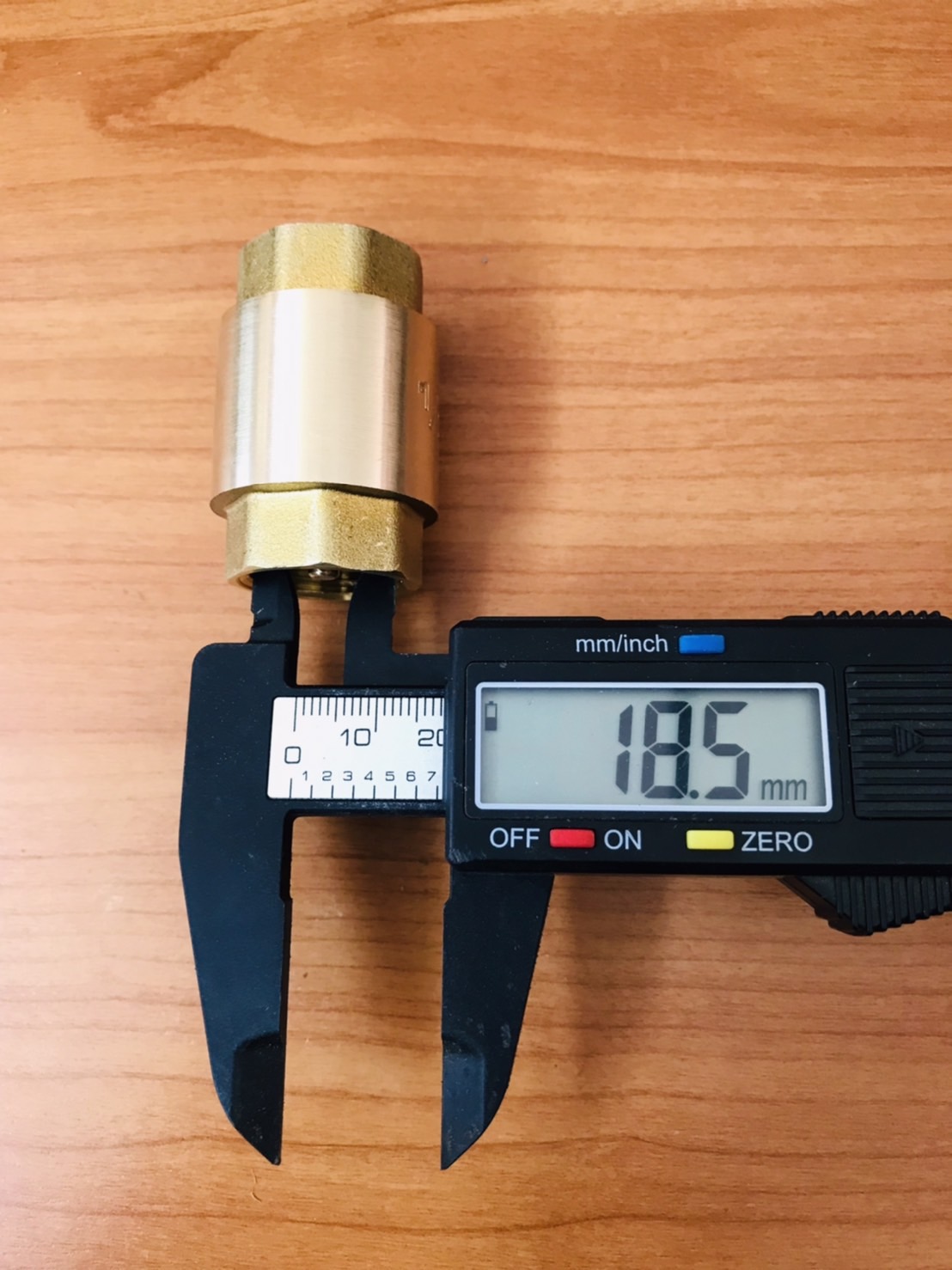 เช็ควาล์วกันกลับทองเหลือง ขนาด 1/2 นิ้ว เกลียวใน-ใน ( Brass Check Valve 1/2" Female to Female Thread )#00006