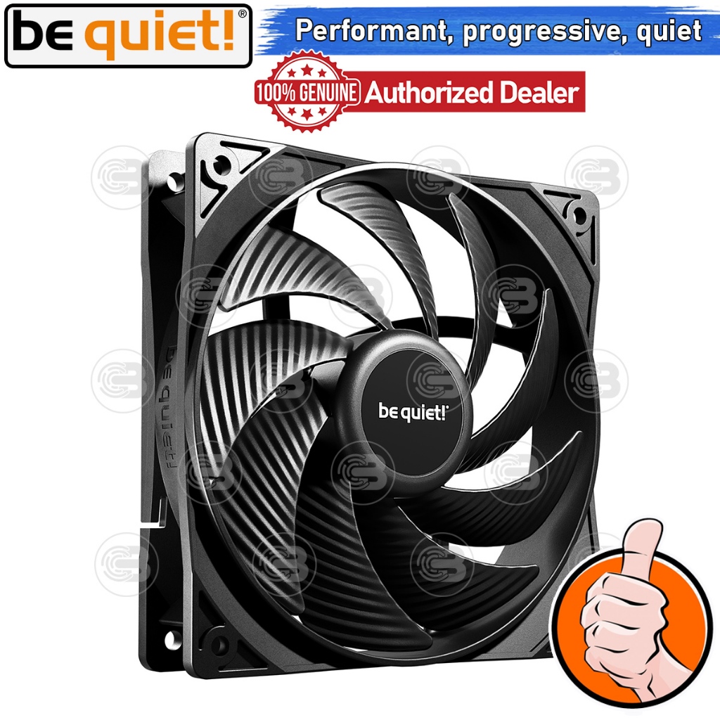 [CoolBlasterThai] Be Quiet Pure Wings 3 120 PWM high-speed PC Fan Case (BL106) ประกัน 3 ปี