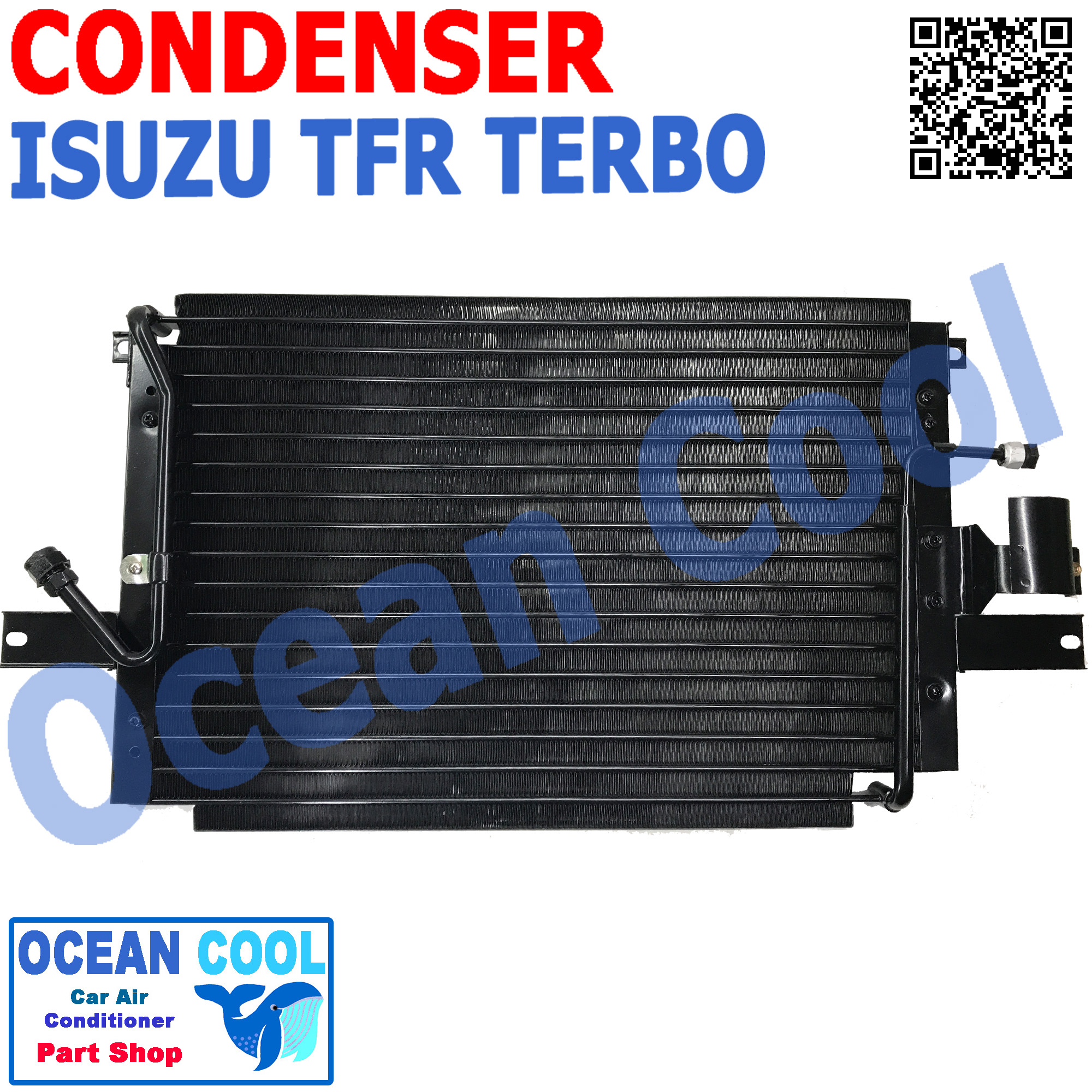 แผงแอร์ อีซูซุ ทีเอฟอาร์ ดราก้อนอาย แอร์ ซันเด้น CD0063 CONDENSER ISUZU TFR TERBO , Dragon Eye Sanden รังผึ้งแอร์ แผงรังผึ้ง แผงคอยล์ร้อน คอนเดนเซอร์ อะไหล่ แอร์ รถยนต์