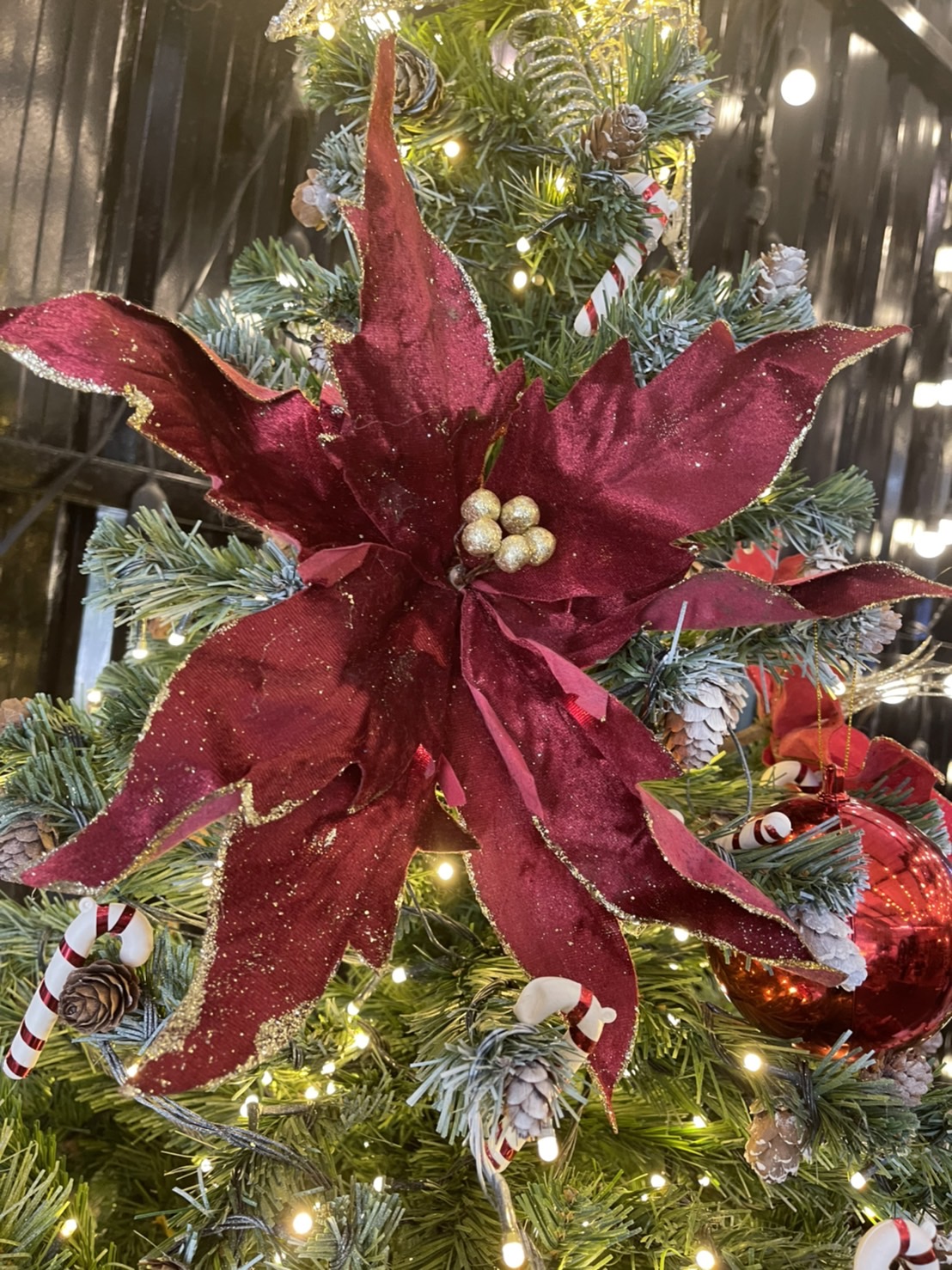 ต้นคริสต์มาสแต่งธีมสี