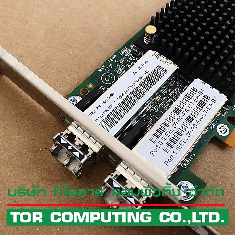 IBM 00E3495, 00E3496, FC#EN0A [TorCompTH Thailand - ขาย จำหน่าย ราคา] IBM PCIe3 16Gb 2-port Fibre Channel adapter for IBM 8408-E8E E850 Power8