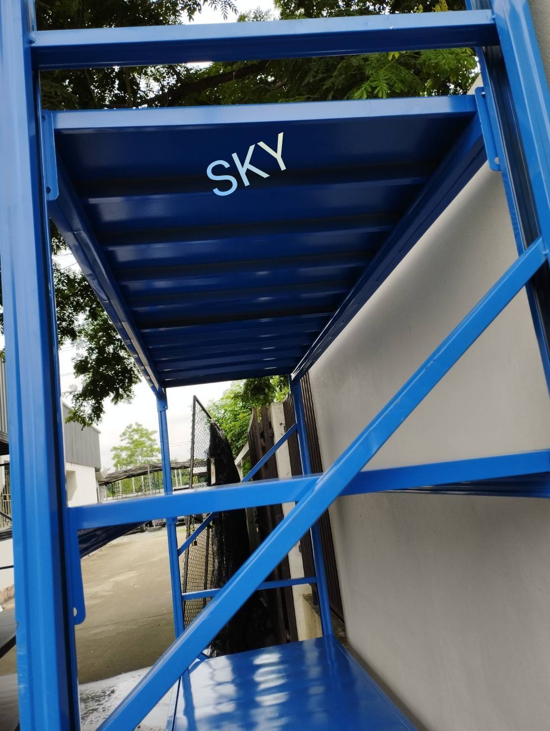 ชั้นวางสินค้า ชั้นวางของ ชั้นเหล็ก รุ่น HJ4-202063 สีน้ำเงิน