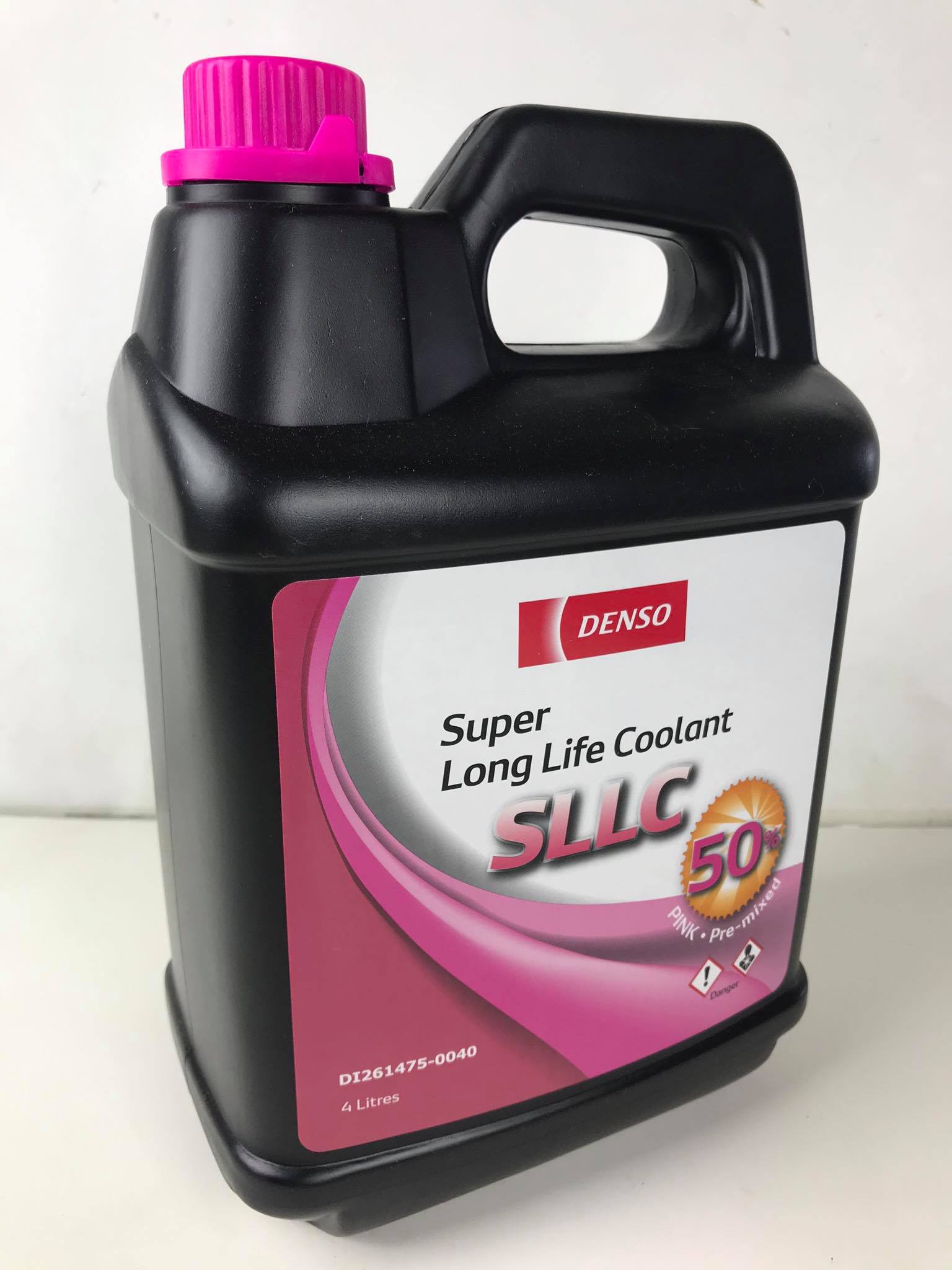 น้ำยา หม้อน้ำ สีชมพู ขนาด 4 ลิตร CL0001 สำหรับรถ โตโยต้า DENSO แท้ รหัส DI261475-0040 Super long life coolant (SLLC) Toyota