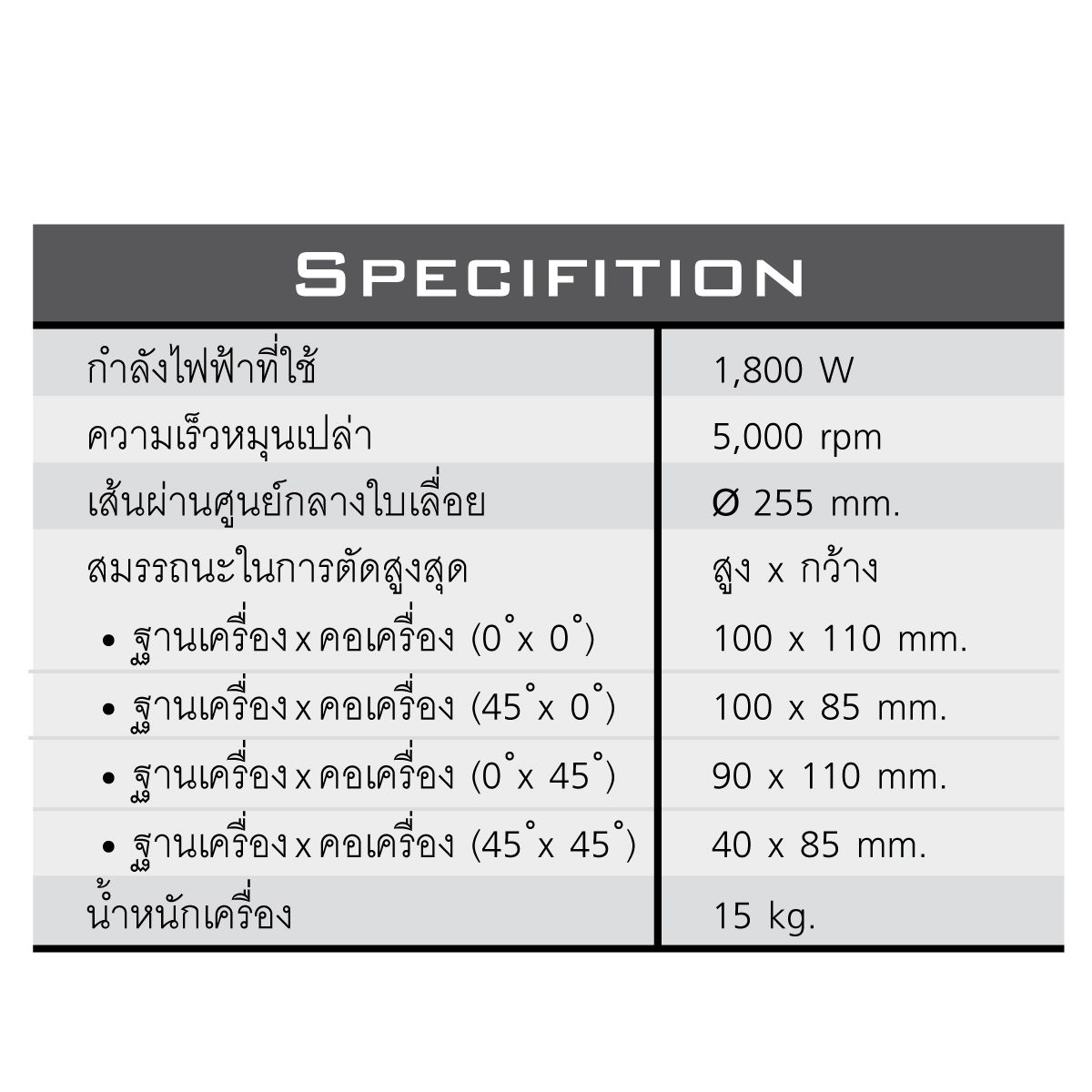 เครื่องเลื่อยองศา10" J-M1090 J-Series(50115)