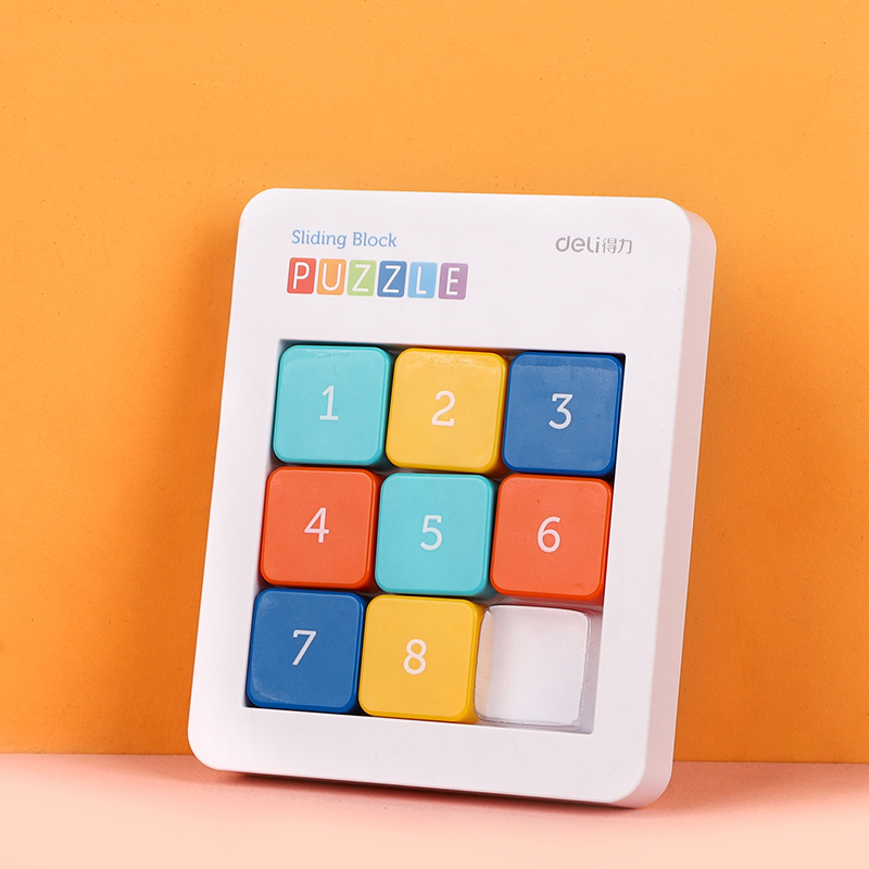 เกมเรียงตัวเลข(แม่เหล็ก) Deli Sliding Block Puzzle ของแท้