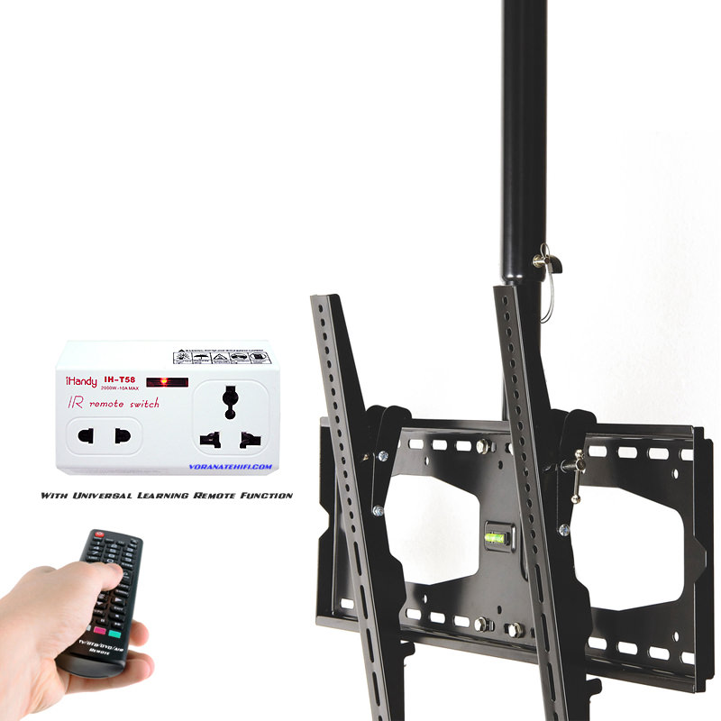 GRAVITY 60 Universal TV Ceiling + Wall Mount ขาแขวนทีวี LCD,LED,PLASMA TV 37-75 นิ้ว ติดเพดาน แบบหมุนรอบ 360° Max VESA 720x480(mm), Weight Capacity 60 Kg.