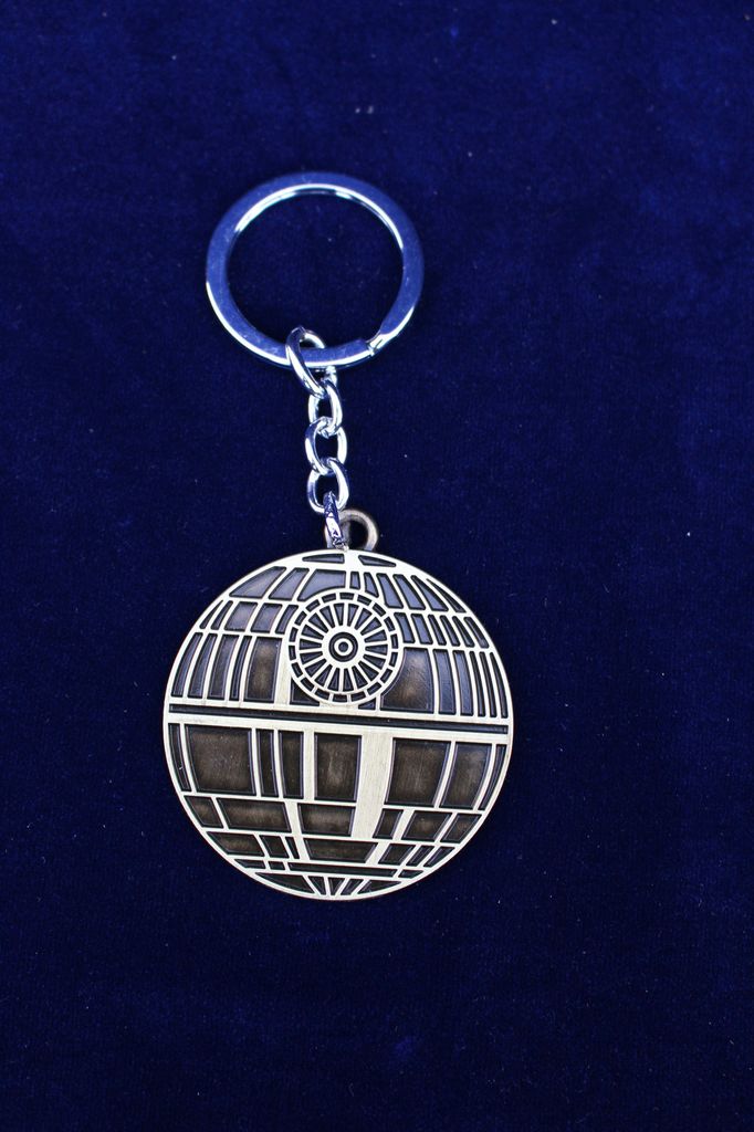 พวงกุญแจ โลหะ Death Star I สีทอง - Star Wars Keychain