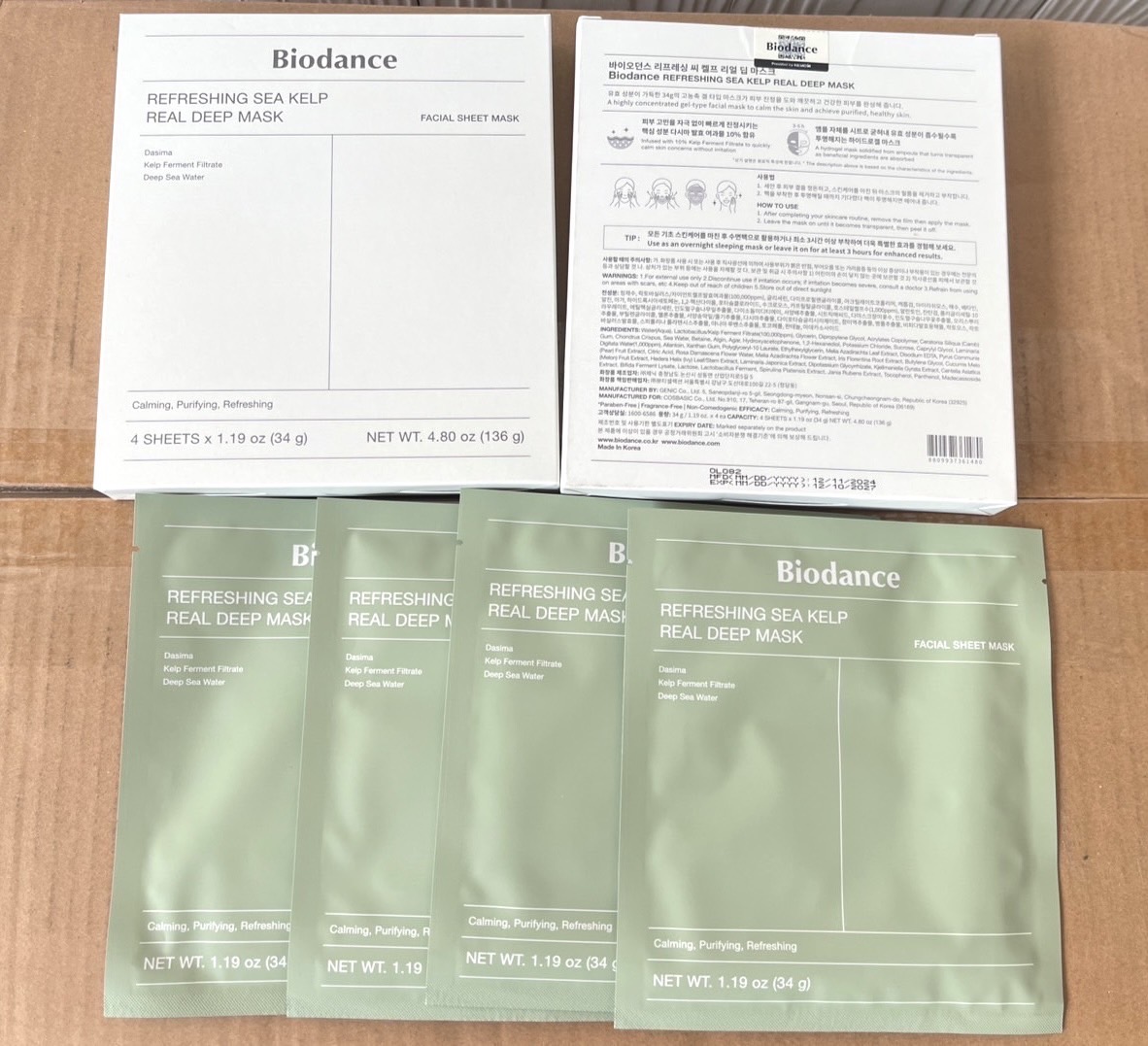 Biodance Real Deep Mask 4แผ่น มาส์กชีท ไบโอด๊านซ์ (1กล่อง)