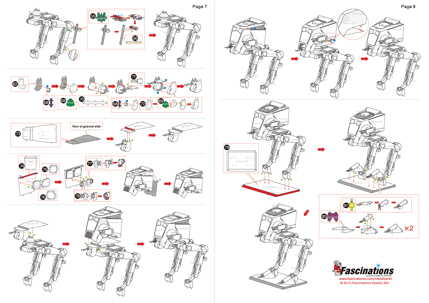 AT-ST Walker Model - Star Wars โมเดลโลหะ DIY
