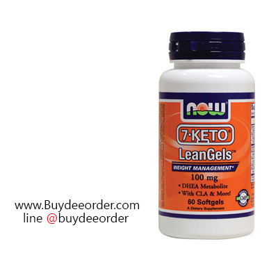 Now Foods 7-Keto LeanGels 100 mg 60 Softgels DHEA Metabolite with CLA & More รวมสารอาหารต่างๆ เช่น 7-keto, CLA (Conjugated Linoleic acid), Green Tea Extract, Acetyl-L-Carnitine และ Rhodiola Extract