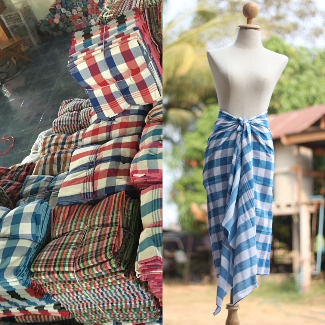 ผ้าขาวม้าฝ้าย P2 รุ่นมาตรฐานชายไทย ขนาด 80x200 cm