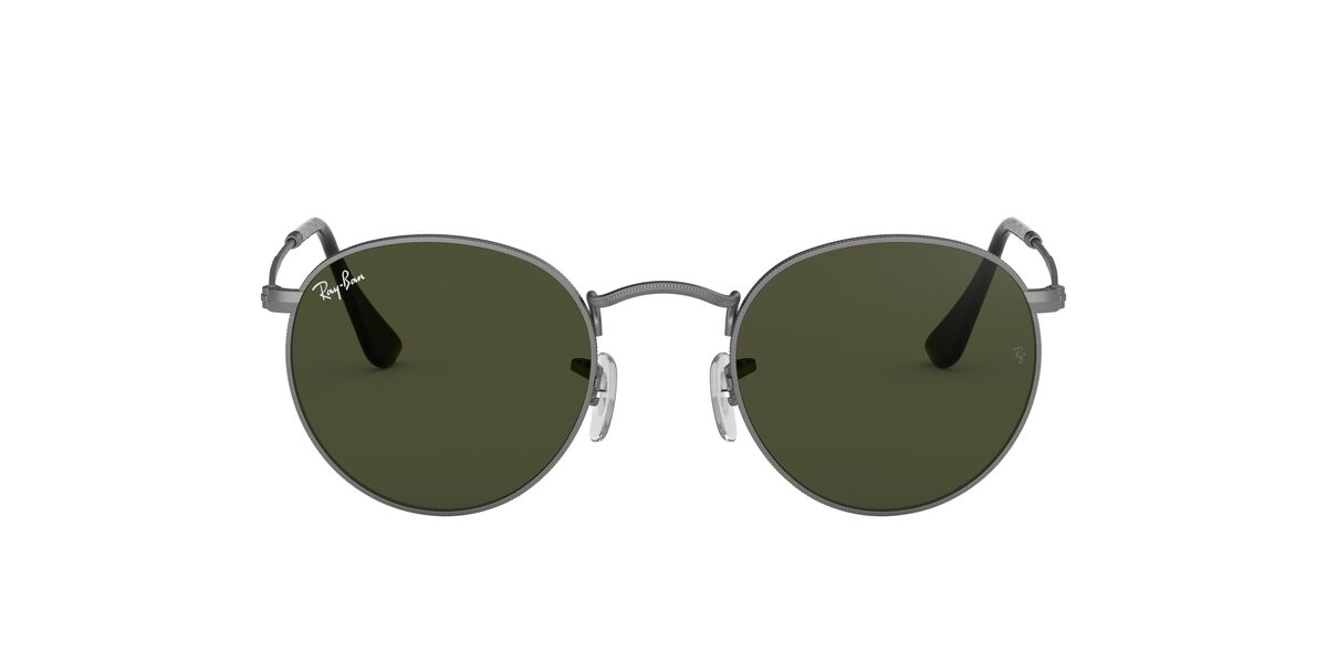 แว่นกันแดด RayBan RB3447 029 Size 53 MM. ROUND METAL