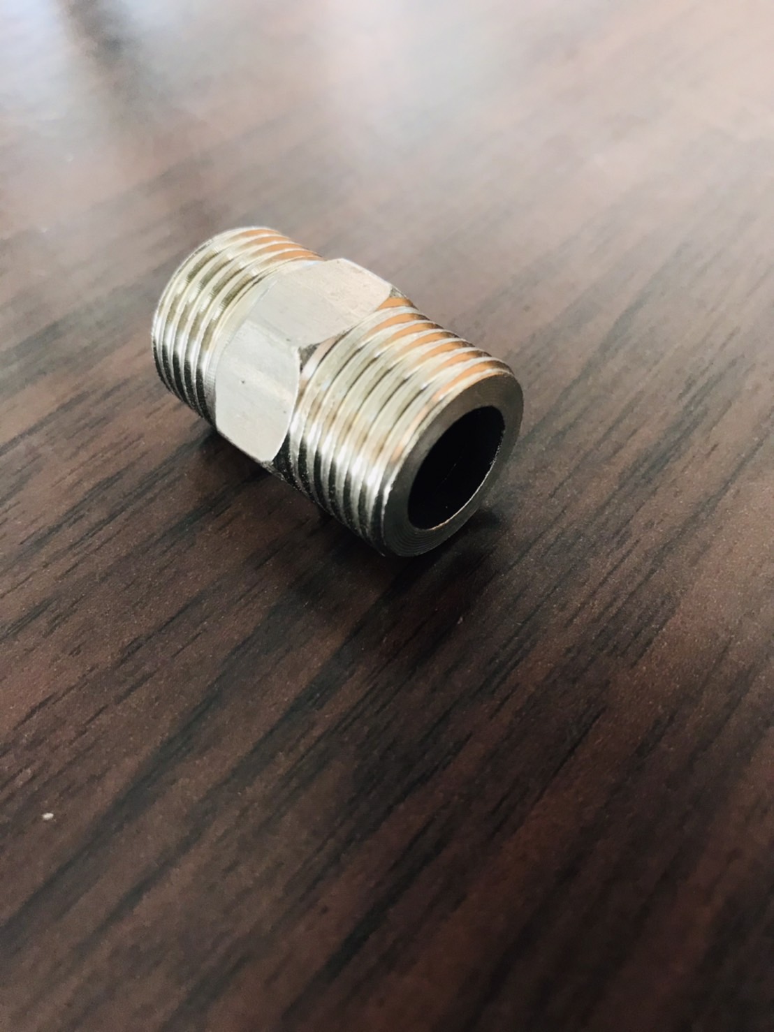 นิปเปิ้ลสแตนเลส 304 เกลียวนอก ขนาด1/2 (4 หุน) #3554