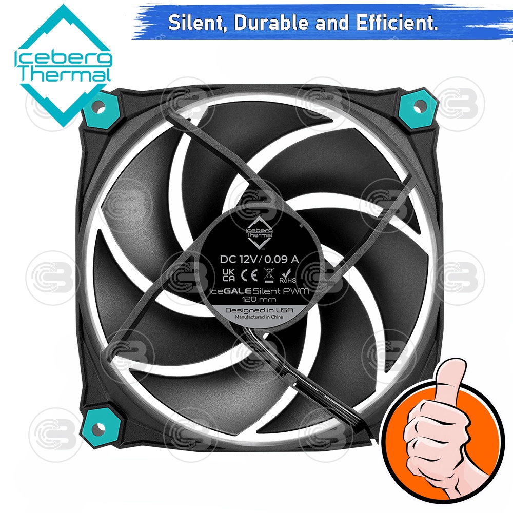 [CoolBlasterThai] Iceberg Thermal IceGALE Silent PWM 120 mm Fan Case 3-Pack ประกัน 10 ปี