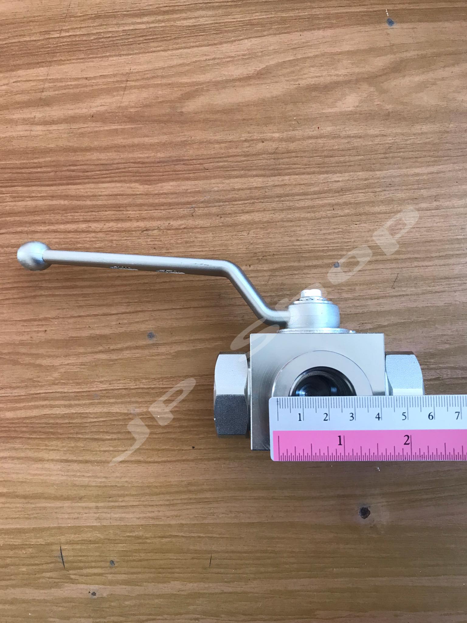 บอลวาล์ว3ทาง แรงดันสูงสำหรับไฮดรอลิก ขนาด3/4 (6หุน) #9996