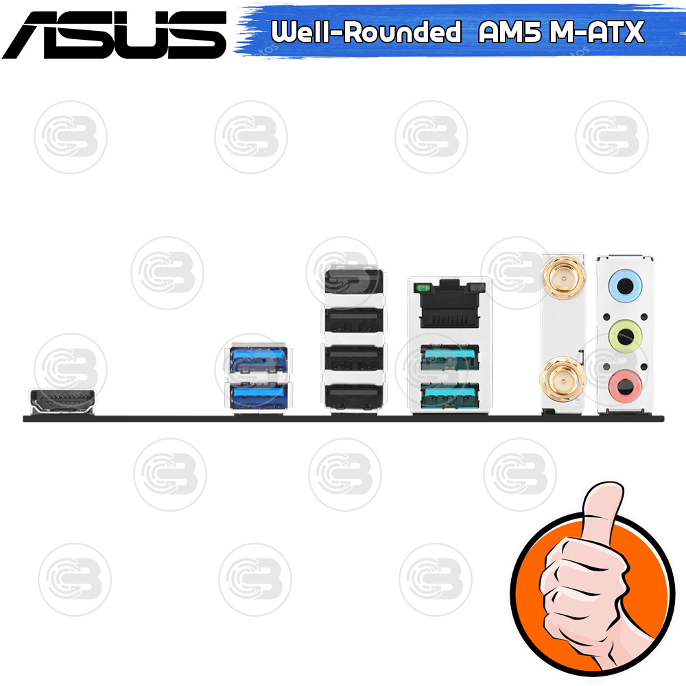 [CoolBlasterThai] ASUS MAINBOARD B650M-AYW WIFI AMD SOCKET AM5 DDR5 MICRO-ATX ประกัน 3 ปี