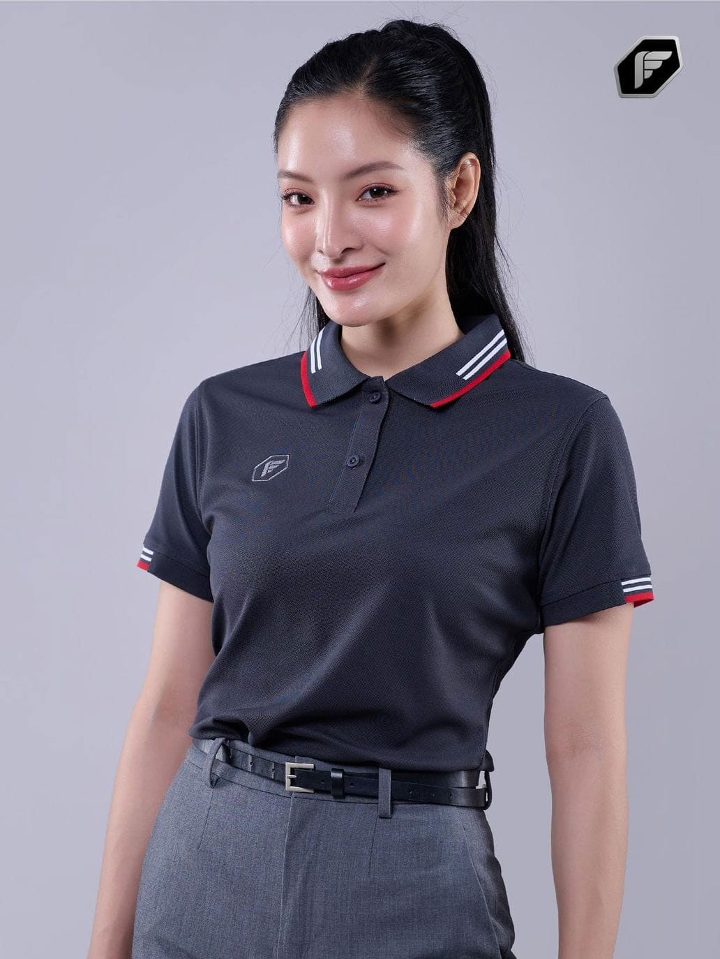 PEGAN POLO SPORT 16-24077-78 เสื้อคอปก เสื้อโปโลสปอร์ต แขนสั้น สีเทา GY