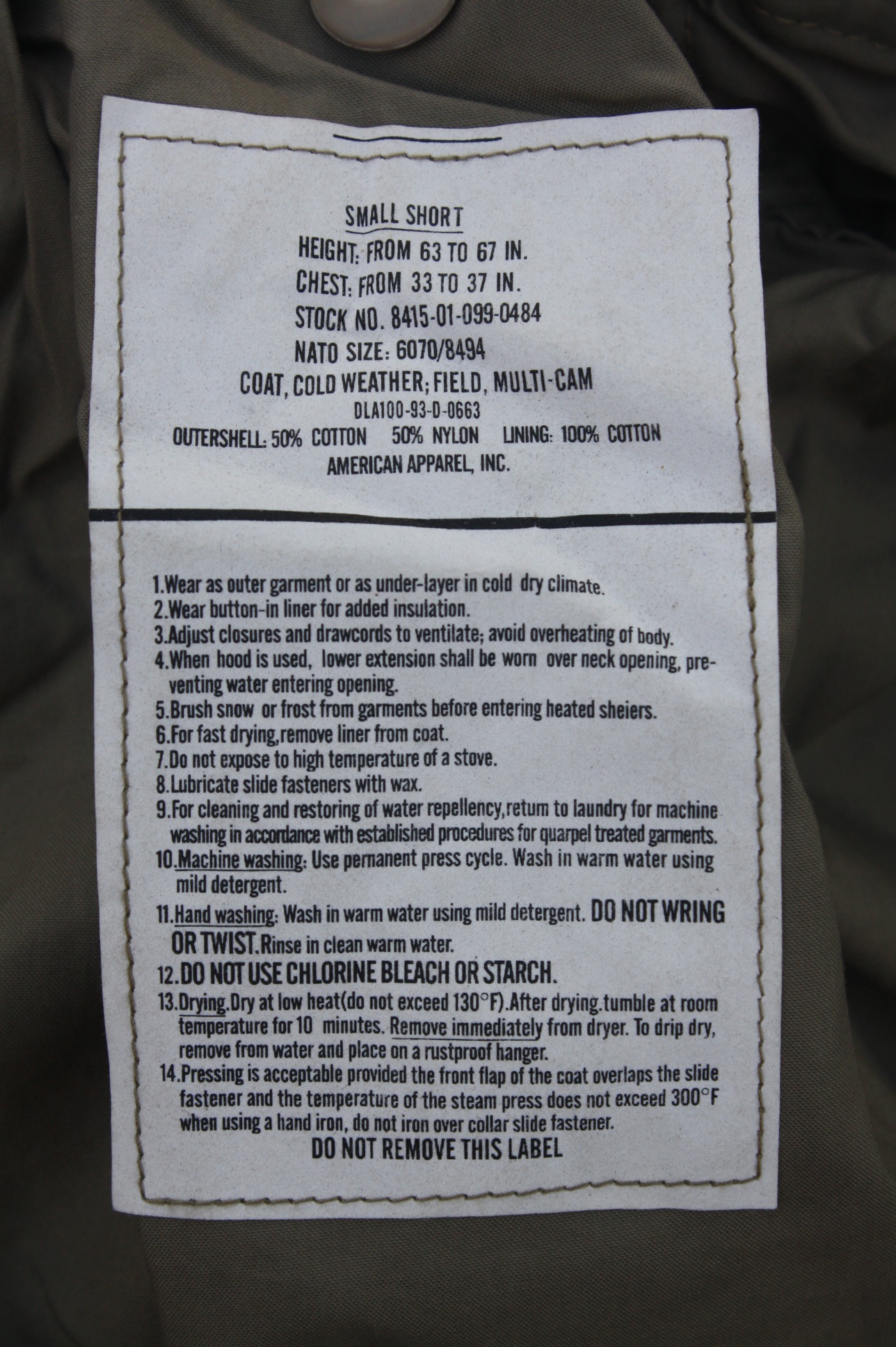 เสื้อทหารM65 ผลิตใหม่ลายมัลติแคม