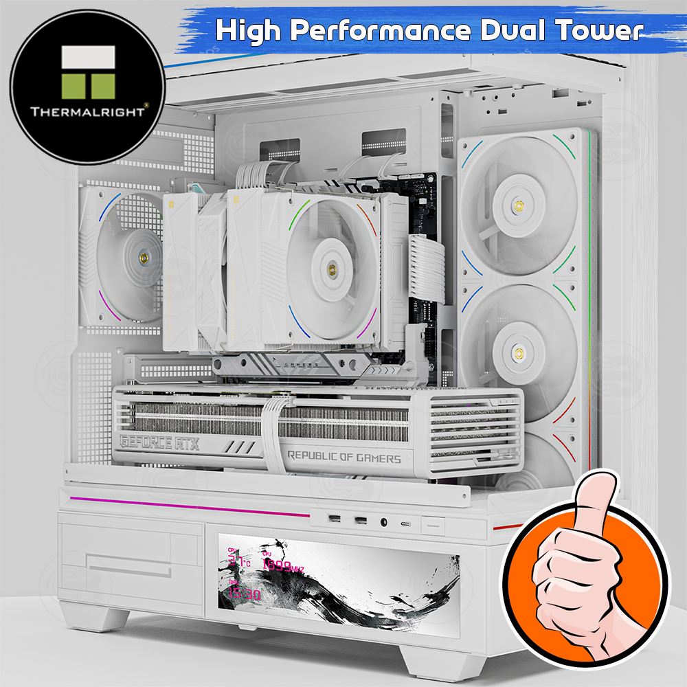 [CoolBlasterThai] Thermalright Royal Pretor 130 Ultra White CPU Heat Sink (AM5/LGA1851 Ready) ประกัน 5 ปี