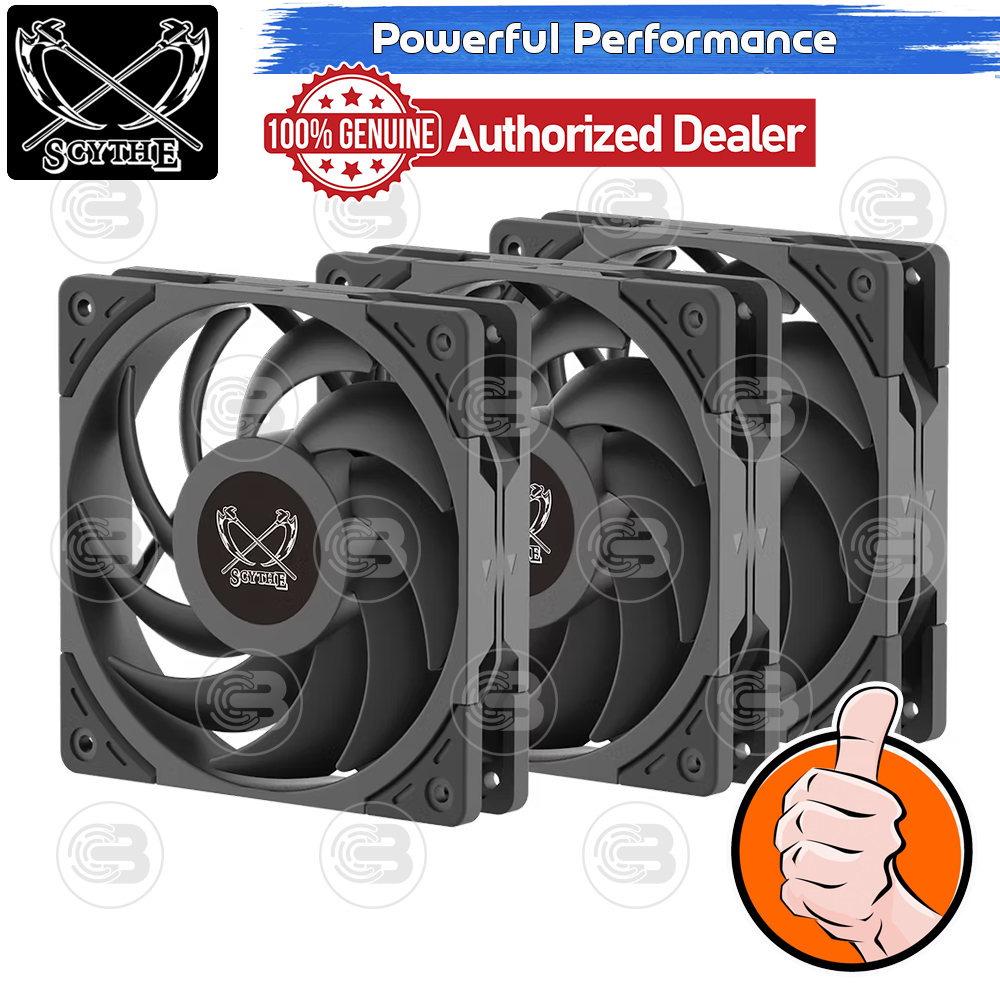 [CoolBlasterThai] SCYTHE Wonder Tornado 120 3-Pack Fan Case (size 120 mm.)