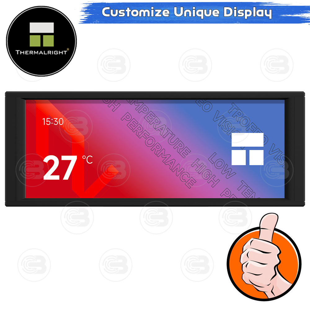 [CoolBlasterThai] Thermalright Trofeo Vision 1280×480 IPS LCD BLACK ประกัน 1 ปี