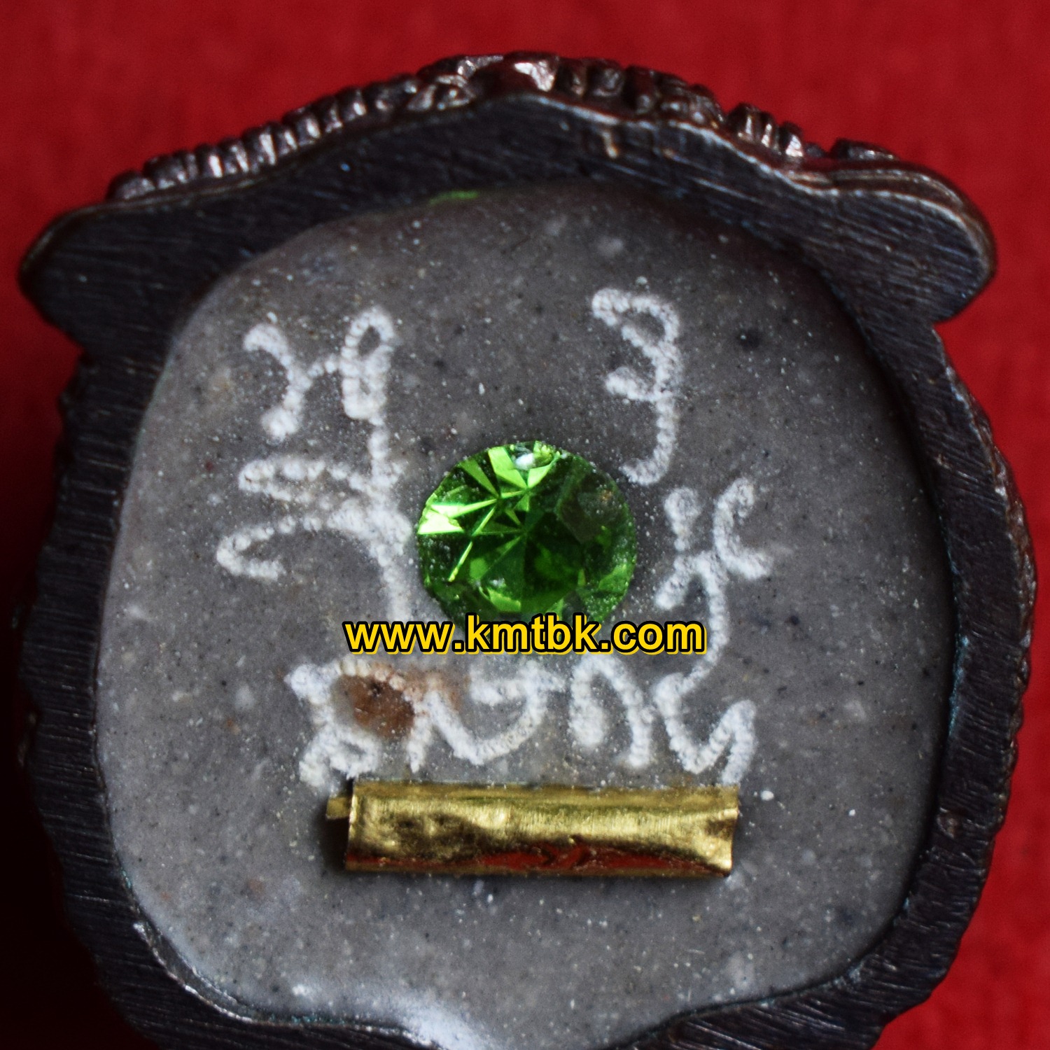 หัวเสือ หน้าเสือ ด้านหน้า วัดบางพระ (หลวงพ่อเปิ่น) จ.นครปฐม ขนาดห้อยคอ รุ่นบูชาครู ปี2554 ของแท้จากวัด