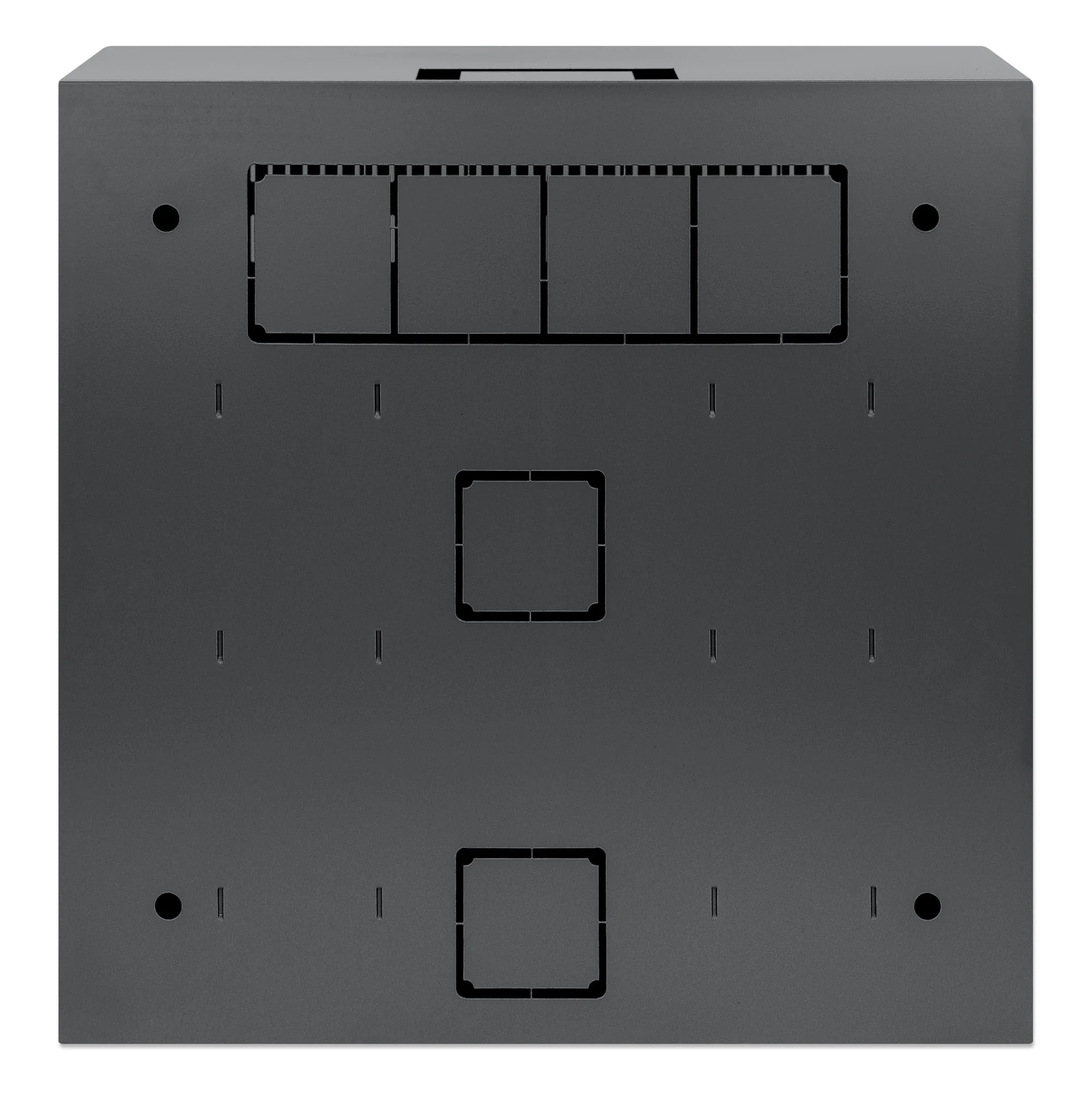 MHT-713689 ตู้แร็คติดผนังทรงบางขนาด 19 นิ้ว พร้อมรางยึดแนวนอน 4U และแนวตั้ง 2U (Products USA)