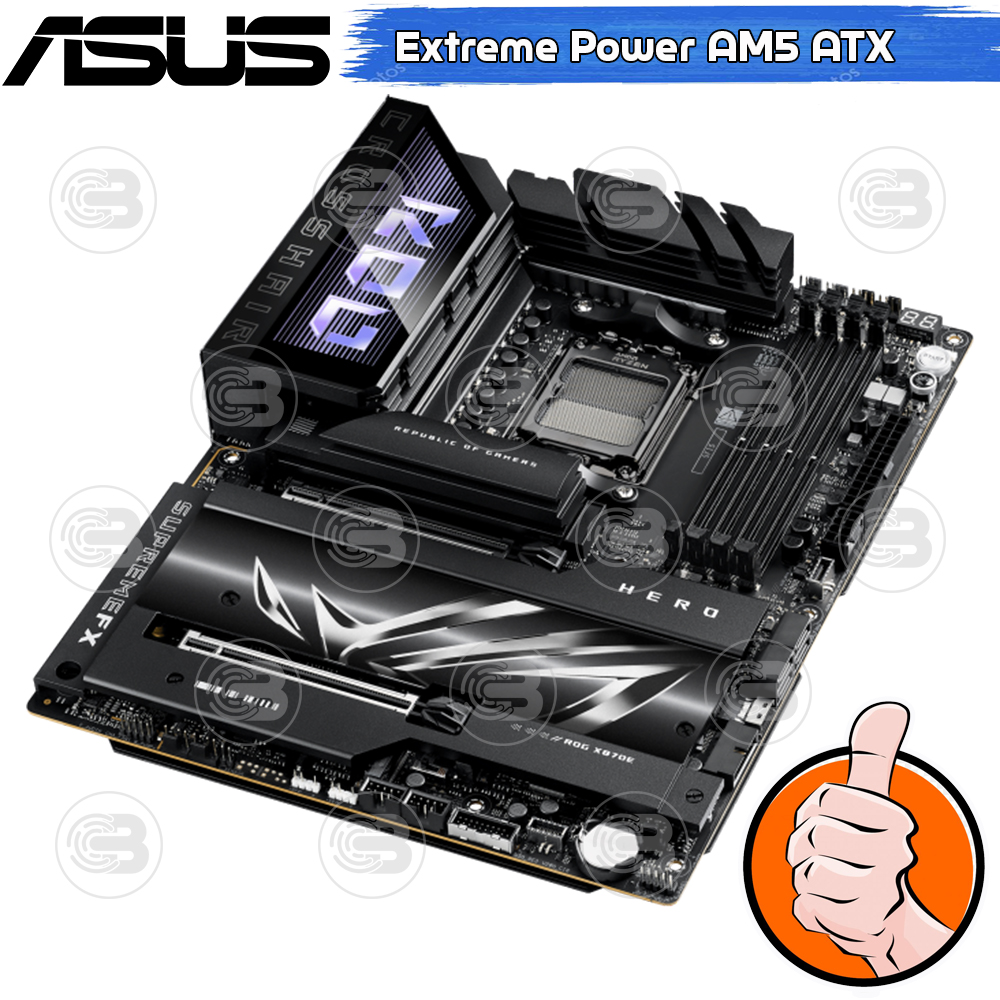 [CoolBlasterThai] ASUS MAINBOARD ROG CROSSHAIR X870E HERO AMD SOCKET AM5 DDR5 ATX ประกัน 3 ปี