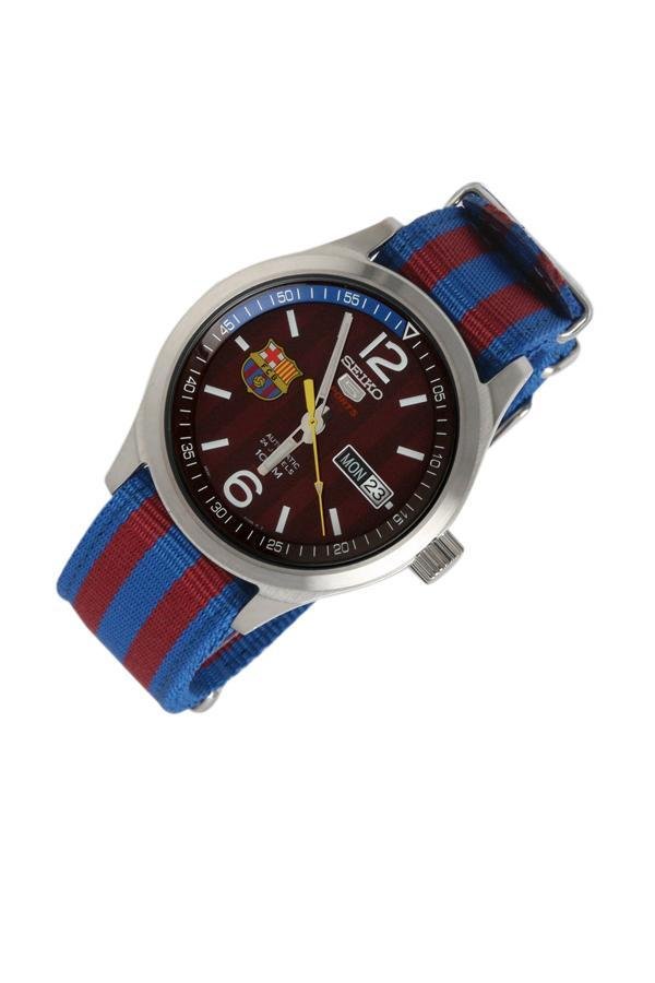SEIKO Barcelona Automatic Men's Watch Fabric Strap รุ่น SRP305K1
