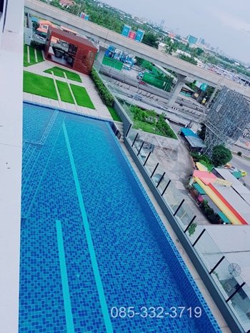 ขายคอนโด skyline รัตนาธิเบศร์ ตกแต่งโมเดิล 30.40 ตร.ม. 1 ห้องนอน 1 ห้องน้ำ ชั้น8 วิวสระน้ำ คอนโดใกล้MRTสายสีม่วงสถานีแยกนนทบุรี1 ใกล้บิ๊กซี ติดถนนใหญ่