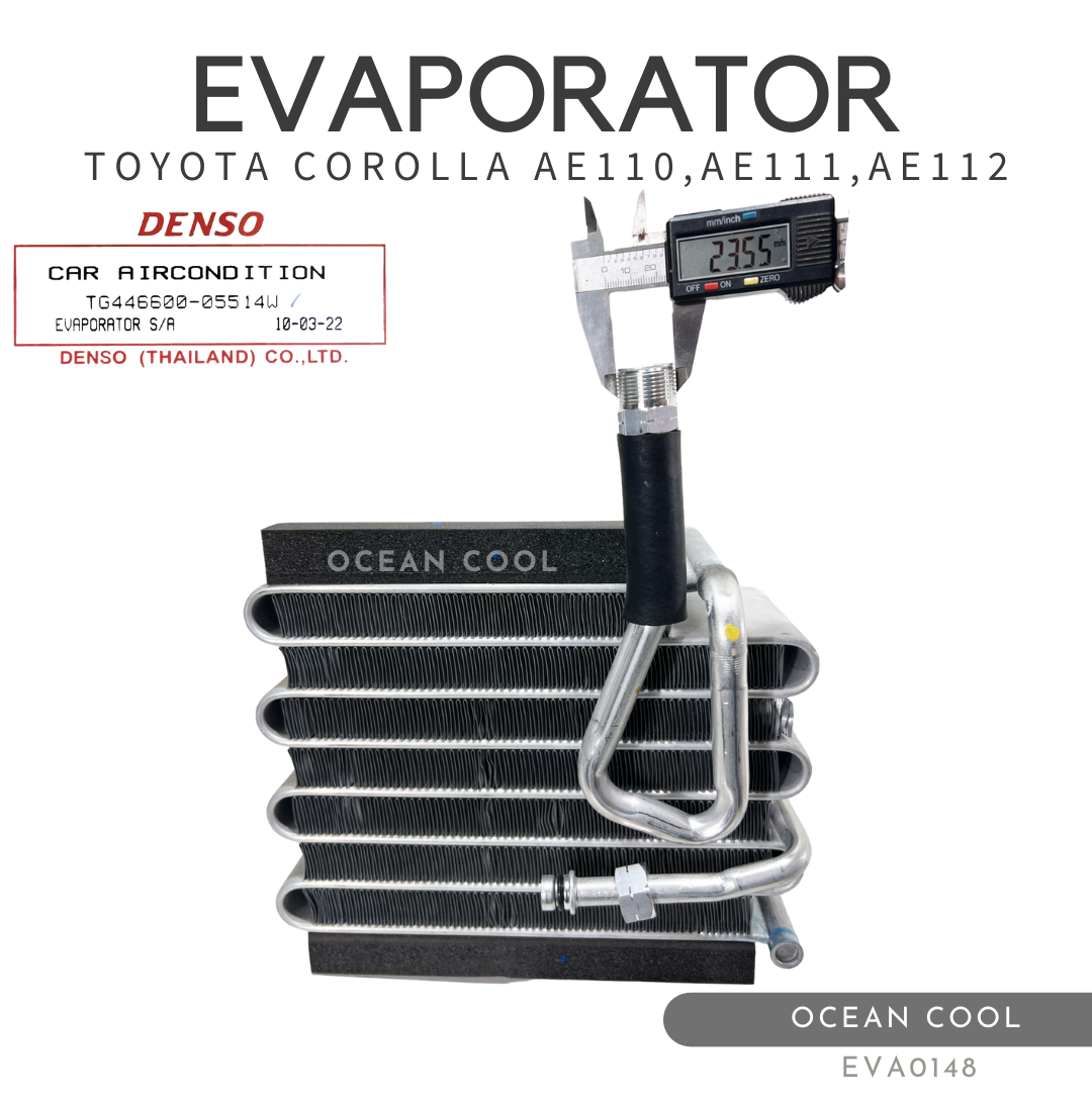 ตู้แอร์ Toyota Corolla AE110,AE111,AE112 DENSO รหัส TG446600-05514W คอยล์เย็น โตโยต้า โคโรล่า EVA0148 ตูดเป็ด คอยเย็น โคโลล่า ไฮทอล์ค