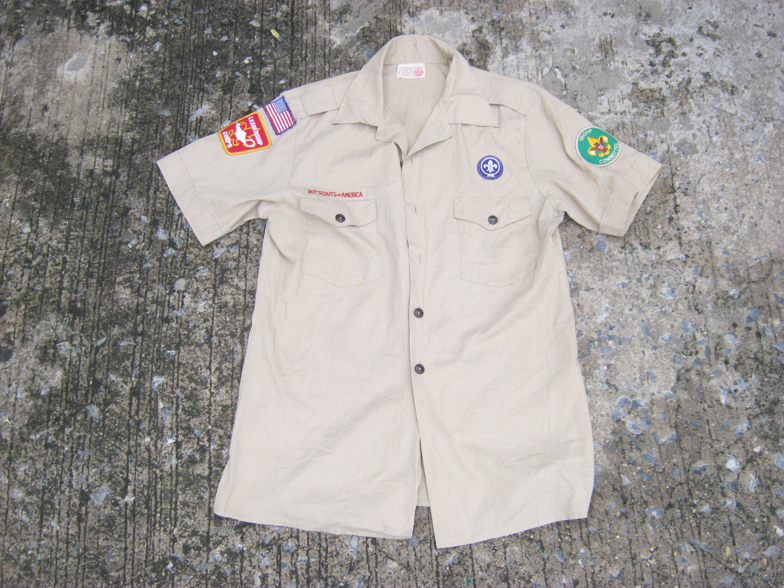 ขายแล้ว เสื้อลูกเสือแขนสั้น อเมริกา