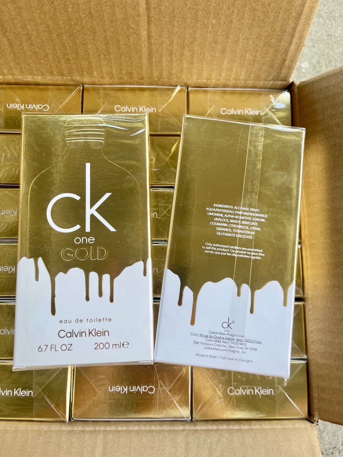 Calvin Klein CK One Gold Eau De Toilette 200ml. ของแท้ (1กล่อง)
