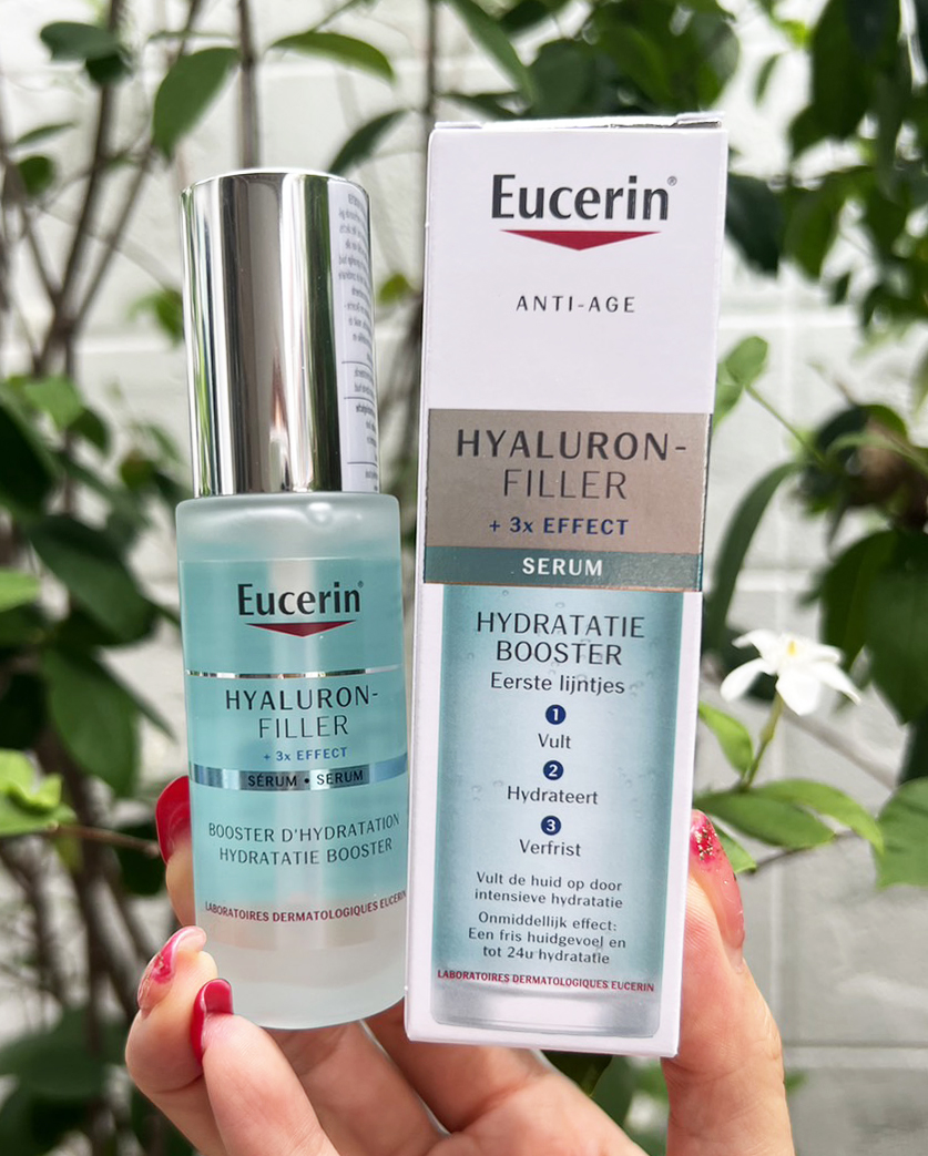 Eucerin Hyaluron-Filler 3x Effect Ultra Light Moisture Booster 30ml. เซรั่มสูตรใหม่ Exp: 12/2025
