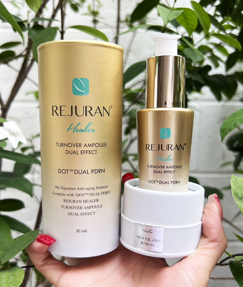 แพ็คเก็จทรงกลม เซรั่มเรจูรัน ขวดทอง REJURAN Healer Turnover Ampoule Dual Effect 30 ml. หิ้วเกาหลี (1ขวด)