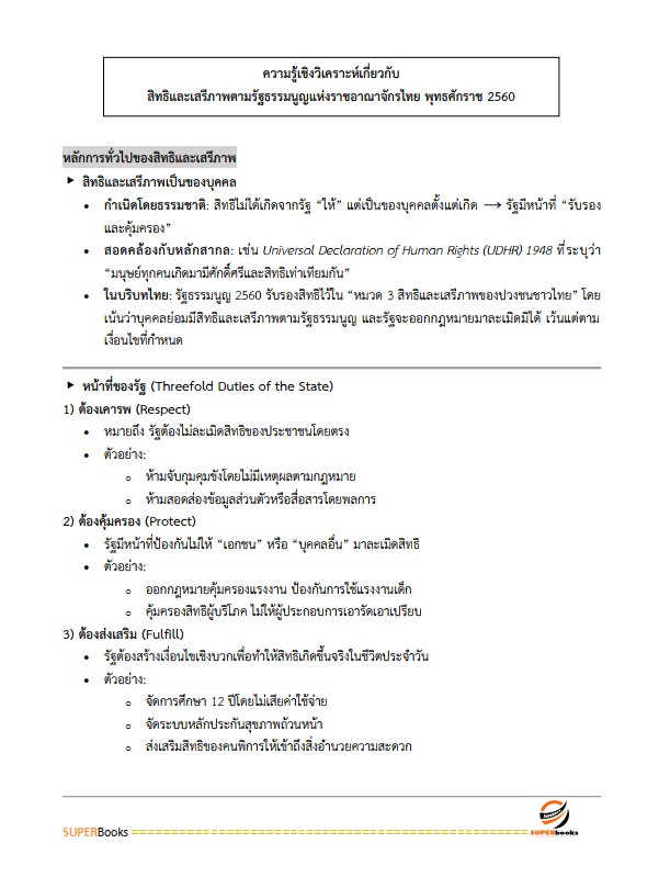 แนวข้อสอบ นักวิชาการสิทธิมนุษยชนปฏิบัติการ สำนักงานคณะกรรมการสิทธิมนุษยชนแห่งชาติ