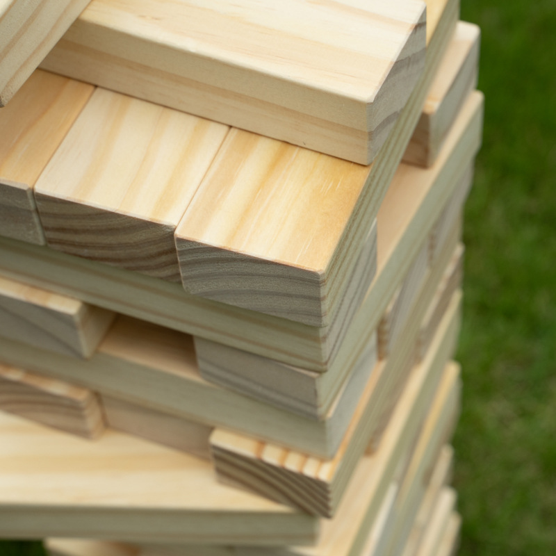 เกมตึกถล่มยักษ์ Giant Jenga Wooden Block