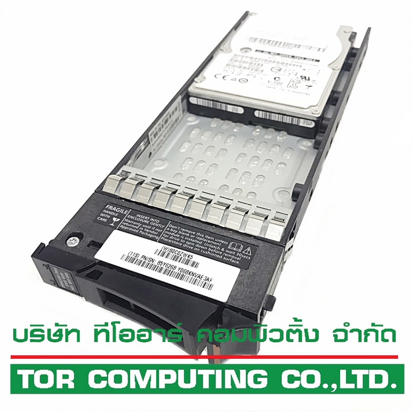 New, IBM 85Y6268 00Y2683 2076-3546 [TorCompTH Thailand - ขาย จำหน่าย ราคา] IBM 600GB 10K 6G SAS 2.5IN HDD for IBM V7000 Gen1 2076-124/224