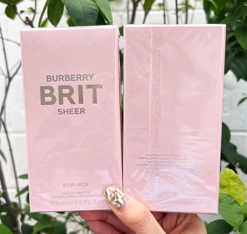 Burberry Brit Sheer Eau De Toilette 100ml. น้ำหอมของแท้