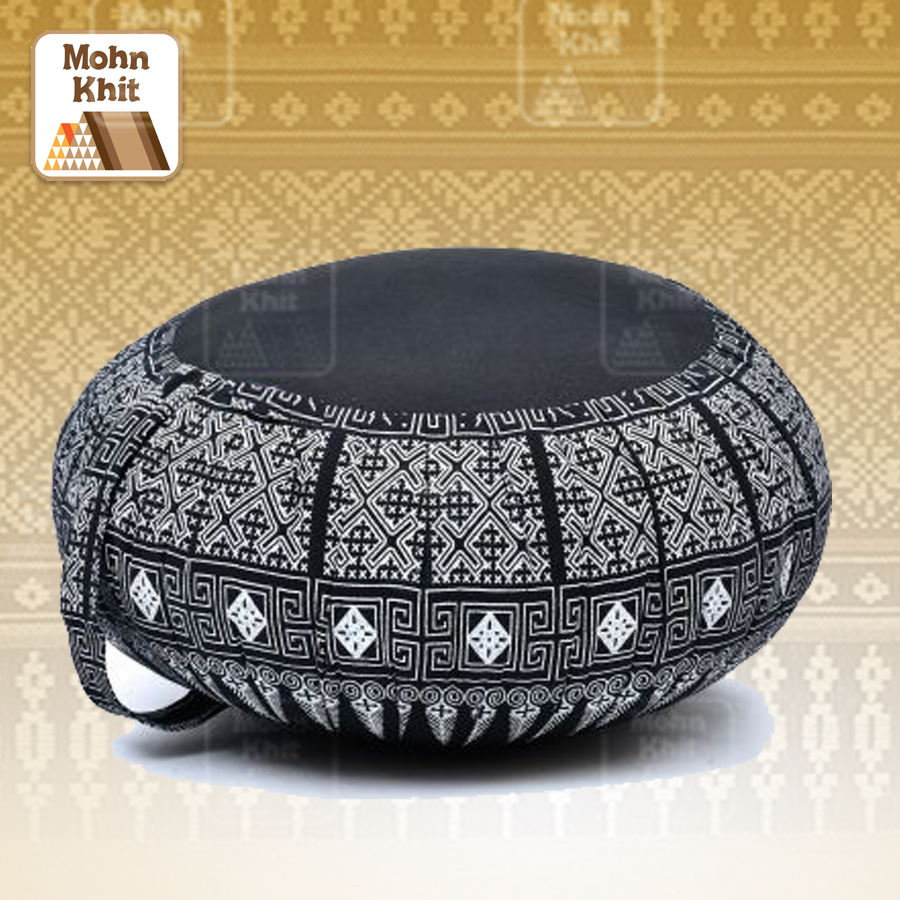 เบาะนั่งกลม เบาะโยคะ เบาะสมาธิ 40x40x20 Cm //Small wave maditation mattresses Cushions Khit Pillow Kapok100%