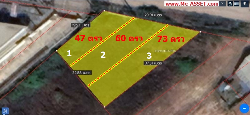 ขายที่ดินถมแล้ว ริมถนนเพชรเกษม ย่าน ธรรมศาลา เมืองนครปฐม : ใกล้นิสสันเอราวัณนครปฐม : เนื้อที่รวม 180 ตร.วา มี 3 แปลงติดกัน แบ่งขายได้