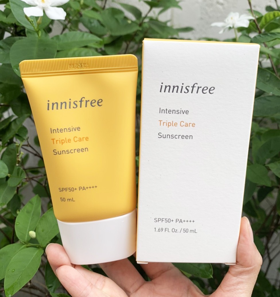 Innisfree Intensive Triple Care Sunscreen SPF 50+ PA++++ 50ml. ครีมกันแดด
