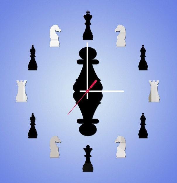 Chess Wall Clock