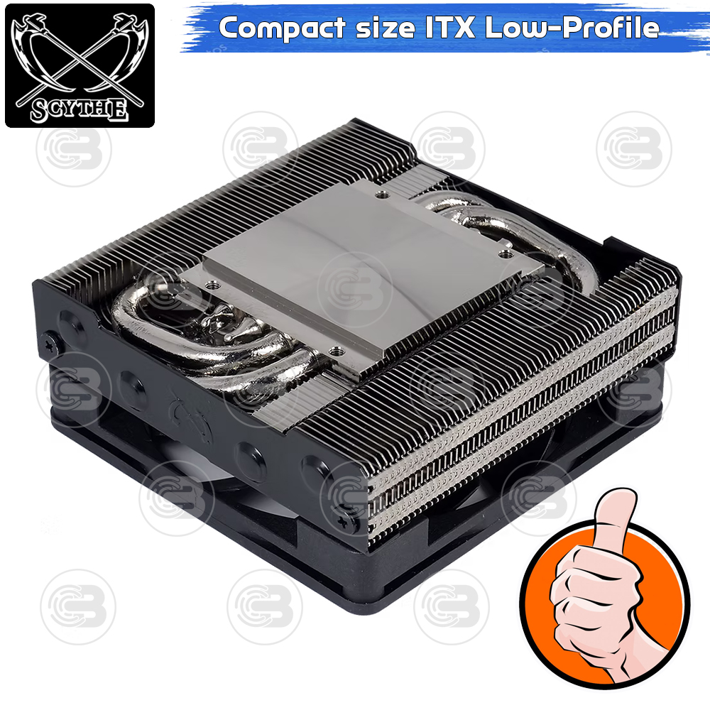 [CoolBlasterThai] SCYTHE SHURIKEN 3 Black Low-Profile CPU Cooler with 4 Heatpipes (AM5/LGA1851 Ready)