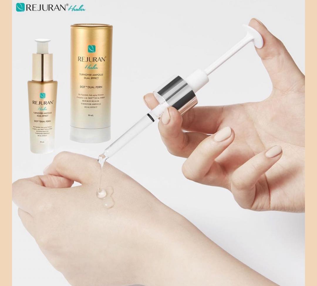 แพ็คเก็จทรงกลม เซรั่มเรจูรัน ขวดทอง REJURAN Healer Turnover Ampoule Dual Effect 30 ml. หิ้วเกาหลี (1ขวด)
