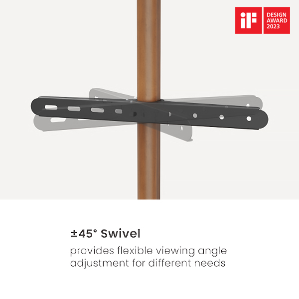 BARK ขาตั้งทีวีไม้จริง (Solid Wood) เกรดพรีเมี่ยม สำหรับทีวีขนาด 45"-65" Max VESA 400x400mm., Weight Capacity 40kg. (*ไม่รวมทีวี)