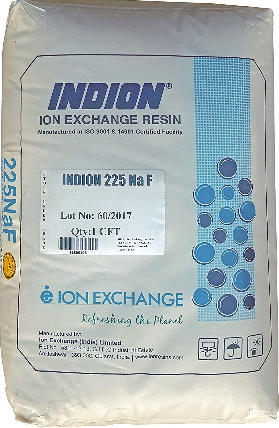 สารกรองเรซิน INDION 225 NaF (25ลิตร)