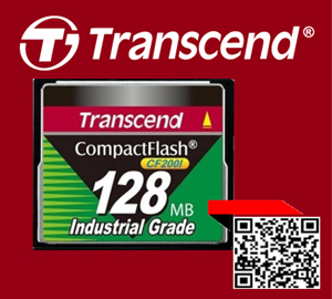 TransCend, Compact Flash Card, CF Card,128Mb,CF200i,Industrial Grade,Industrial Temp,TS128MCF200I