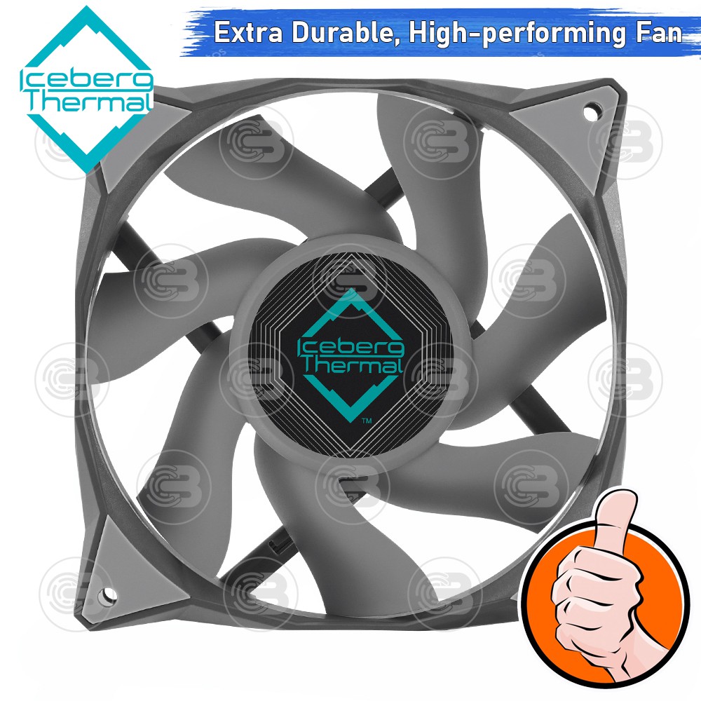 [CoolBlasterThai] Iceberg Thermal IceGALE Xtra 120 Gray Fan Case (size 120 mm.) ประกัน 6 ปี